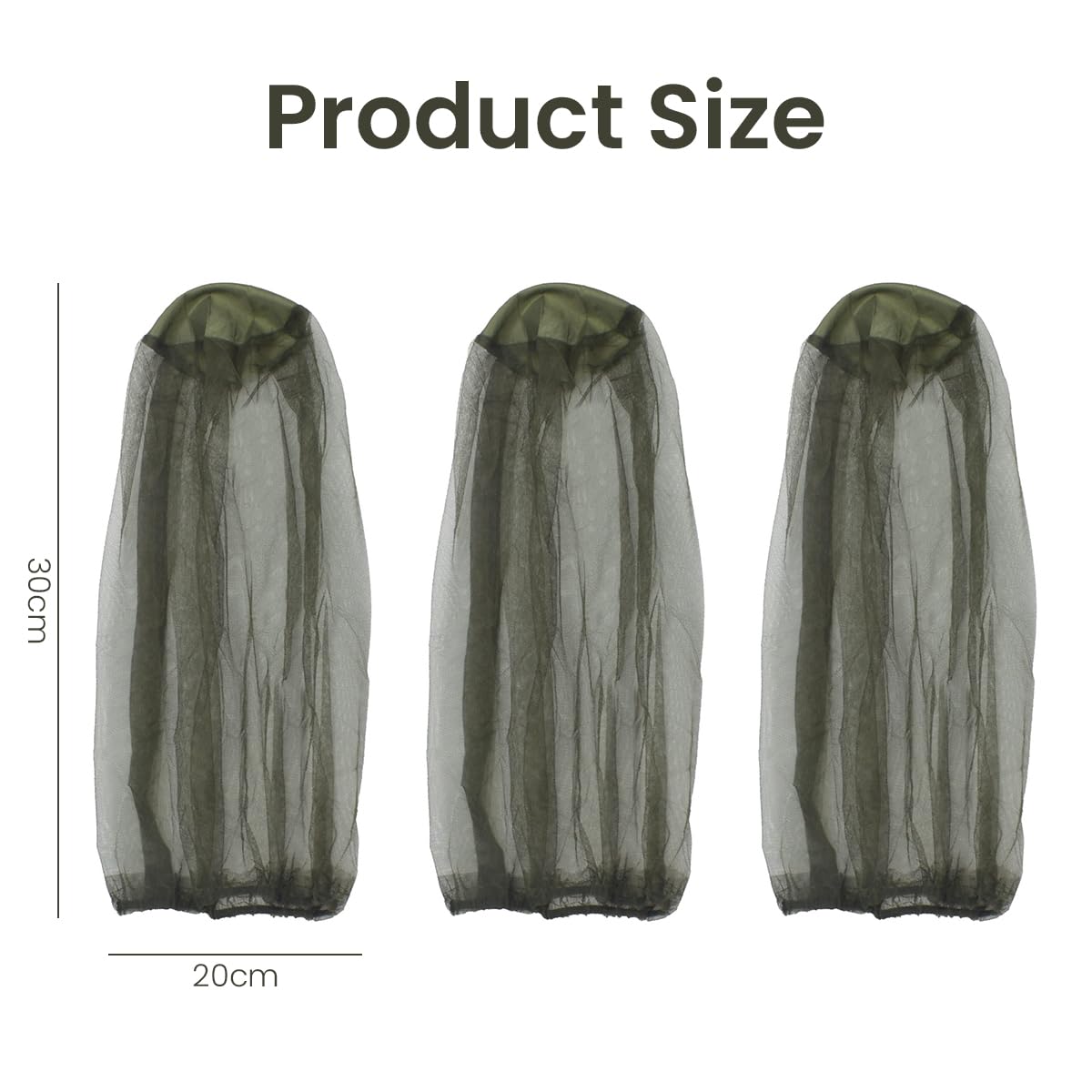 HASTHIP 3Pcs Mosquito Head Net for Hiking, Camping, Fishing, Insect Net Mask Cover with Extra Fine Fly Screen Holes for Head, Face, Neck From Bugs, Mosquitoes, Outdoor Protection for Men & Women HASTHIP 3Pcs Mosquito Head Net for Hiking, Camping, Fishing, Insect Net Mask Cover with Extra Fine Fly Screen Holes for Head, Face, Neck From Bugs, Mosquitoes, Outdoor Protection for Men & Women